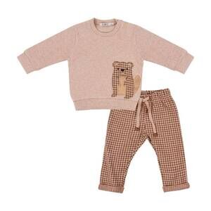 NEW EMC boy's beaver leisure set in tan and brown
